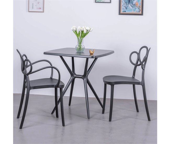 Conforama Mesa De Plástico Cuadrada Perfecta Para Exteriores - Dream