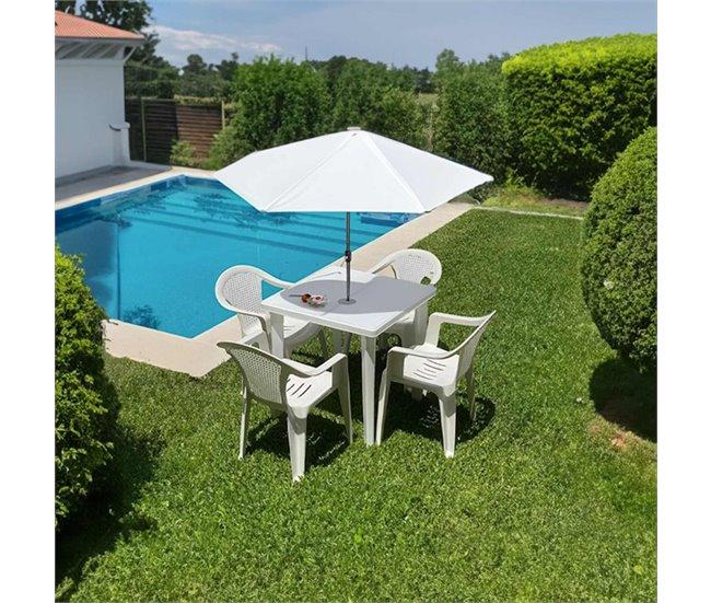 Conforama Mesa De Resina Cuadrada Elegia Verde 79x79x72cm 7house