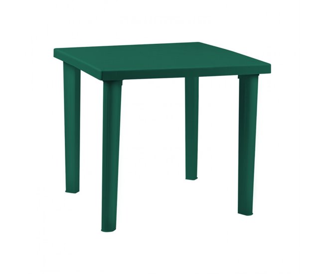 Conforama Mesa de Resina Cuadrada Elegia Verde 79x79x72cm 7house