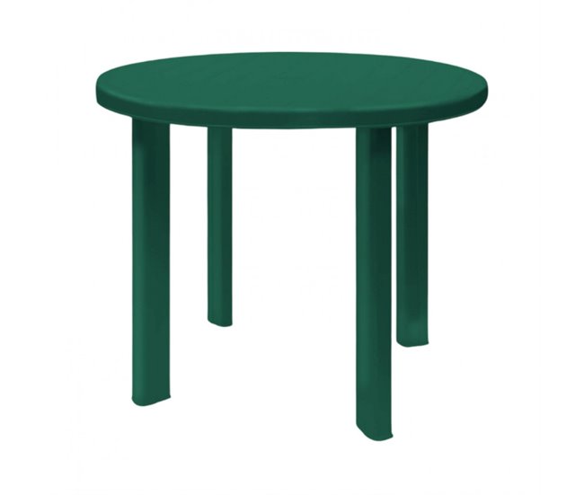Conforama Mesa de Resina Redonda Zentro Verde Ø89x72cm Thinia Home