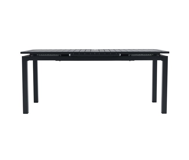 Conforama Mesa extensible de jardín ORION gris oscuro