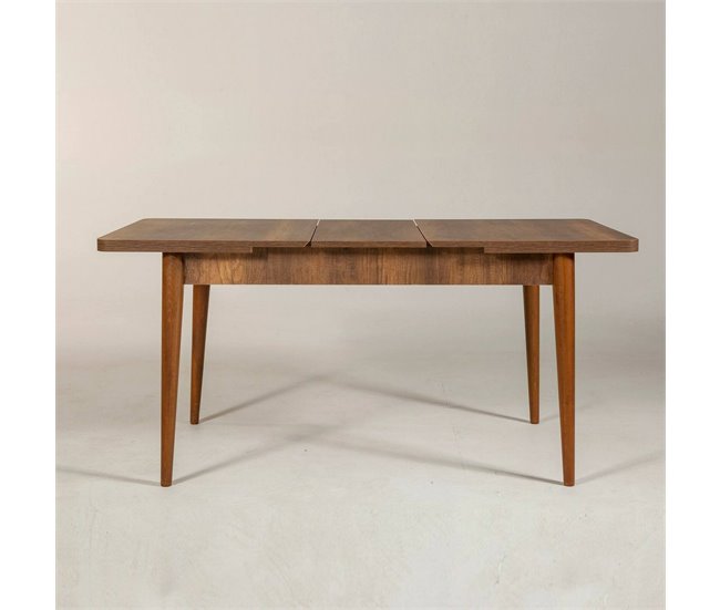 Conforama Mesa Extensible Dgabriel Consola Con Extensiones Mesa De Comedor Multiusos Estante De Cocina Extensible 130x80h77 Cm Nuez