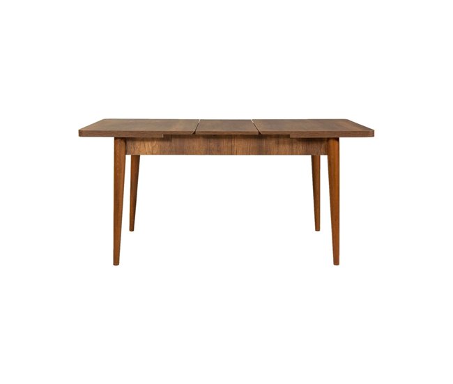 Conforama Mesa Extensible Dgabriel Consola con extensiones Mesa de comedor multiusos Estante de cocina extensible 130x80h77 cm Nuez