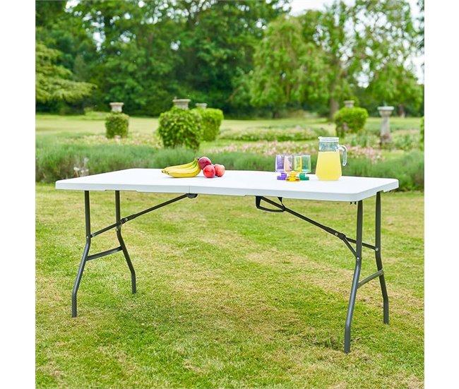 Conforama Mesa Multiusos CATERING Plegable 180x74cm HDPE Blanco