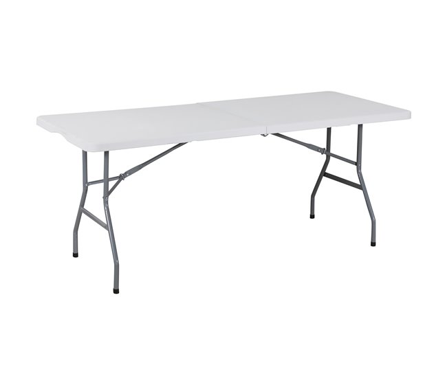 Conforama Mesa Multiusos CATERING Plegable 180x74cm HDPE Blanco