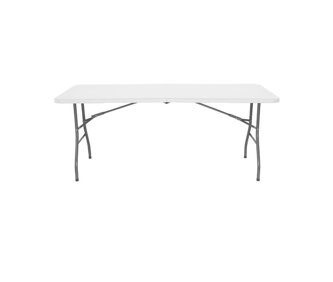 Conforama Mesa multiusos CATERING plegable 180x74cm HDPE blanco