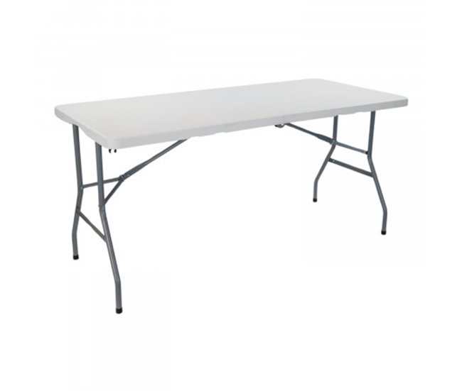 Conforama Mesa Plegable 150cm Rectangular Blanca Catering O91