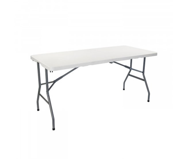 Conforama Mesa Plegable 150cm Rectangular Catering Blanca Thinia Home