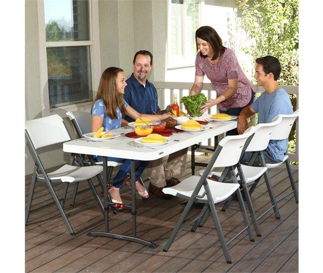 Conforama Mesa Plegable Ajustable En Altura Lifetime 183x76x61-91 Cm