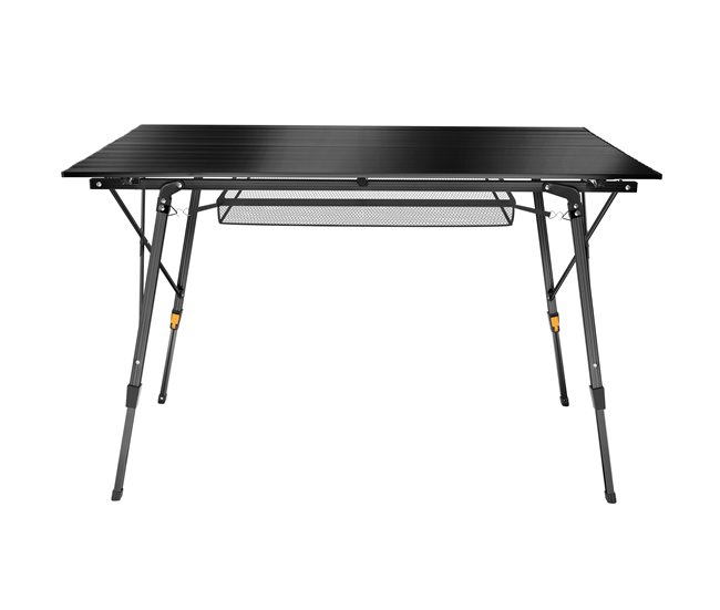 Conforama Mesa Plegable De Aluminio Bastián Ajustable En Altura Negro