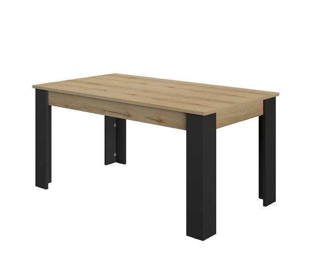 Conforama Mesa Rectangular 4 Patas 1 Extensión L200 Cm - TRUST