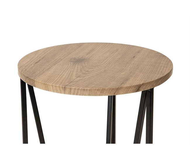 Conforama Mesita Aux. Mdf Metal Vinilo K/d 40x40x55 Cm