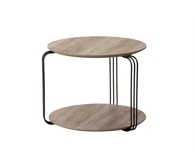 Conforama Mesita Aux. Mdf Metal Vinilo K/d 50x50x40 Cm