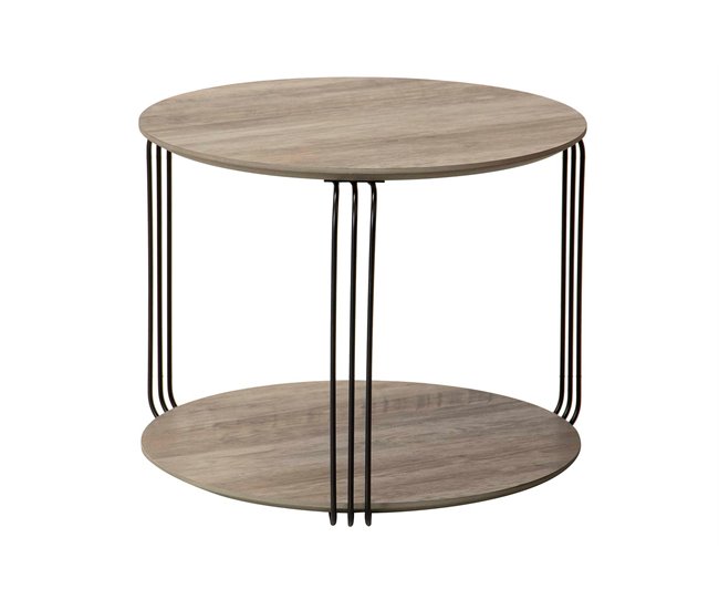 Conforama Mesita Aux. Mdf Metal Vinilo K/d 50x50x40 Cm