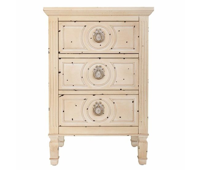 Conforama Mesita De Noche Alexandra House Living Beige 32 X 67 X 46 Cm