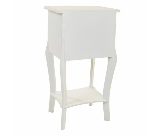 Conforama Mesita De Noche Alexandra House Living Blanco Crema 31 X 71 X 38 Cm