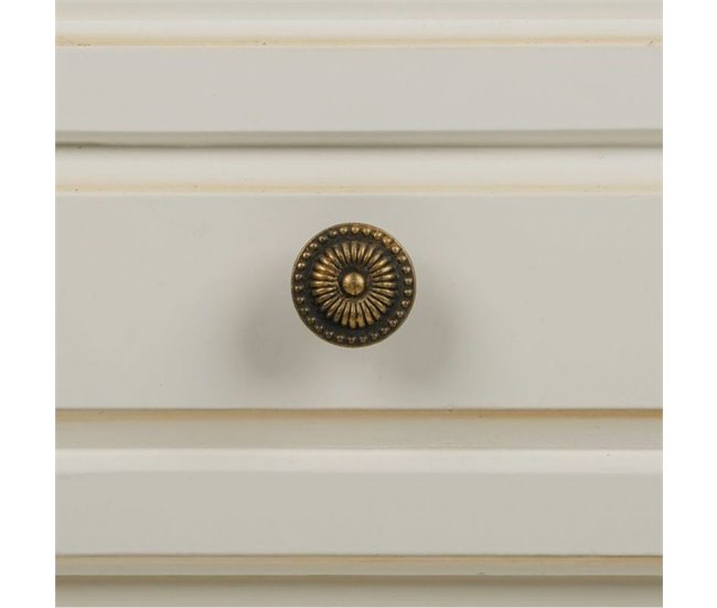 Conforama Mesita De Noche Alexandra House Living Blanco Natural 33 X 53 X 37 Cm