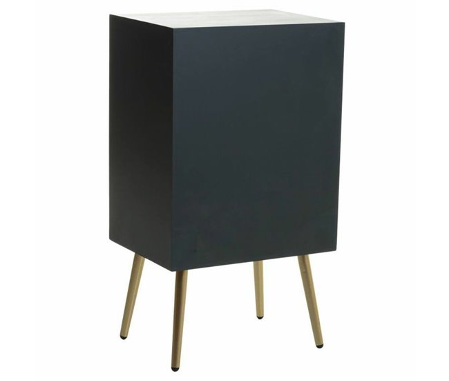 Conforama Mesita De Noche Alexandra House Living Dorado Gris Oscuro 35 X 76 X 44 Cm