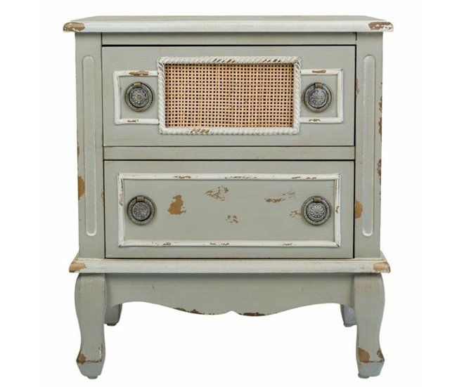 Conforama Mesita De Noche Alexandra House Living Gris 36 X 56 X 50 Cm