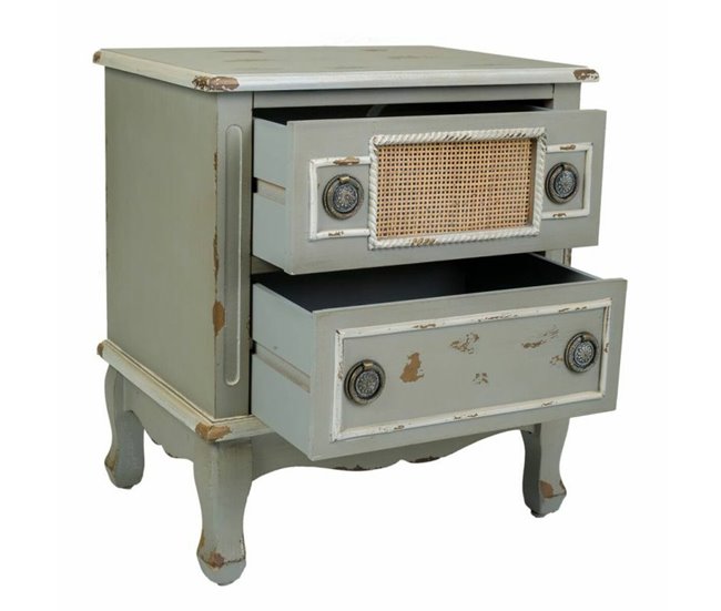 Conforama Mesita De Noche Alexandra House Living Gris 36 X 56 X 50 Cm