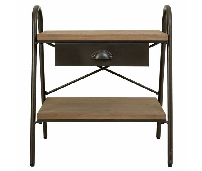 Conforama Mesita De Noche Alexandra House Living Marrón 42 X 60 X 52 Cm