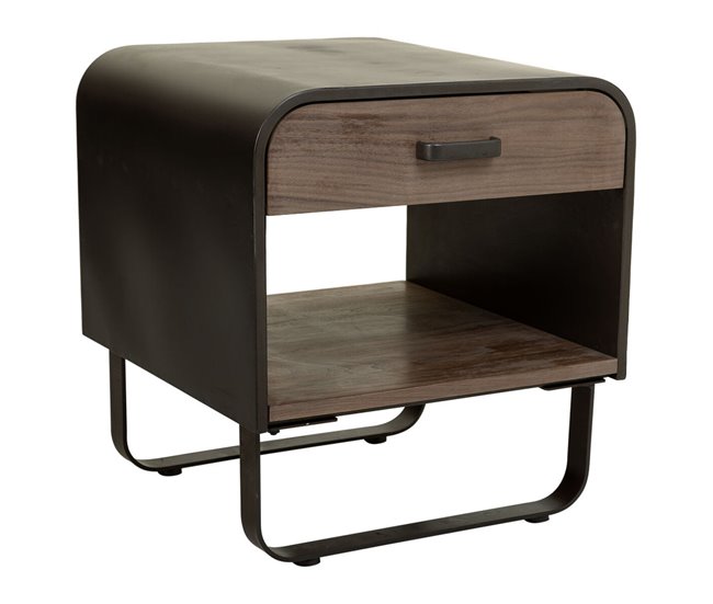 Conforama Mesita De Noche Alexandra House Living Marrón 52 X 56 X 50 Cm