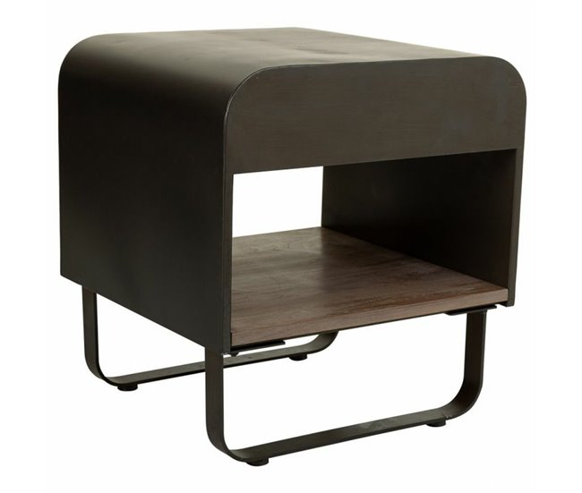 Conforama Mesita De Noche Alexandra House Living Marrón 52 X 56 X 50 Cm