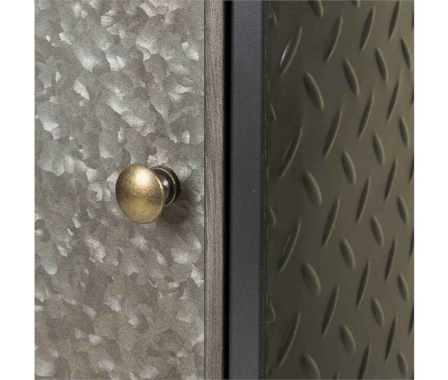 Conforama Mesita De Noche Alexandra House Living Marrón Gris 23 X 56 X 37 Cm