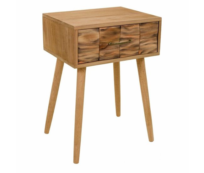 Conforama Mesita de Noche Alexandra House Living Natural 63 x 38 x 44 cm