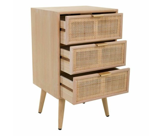 Conforama Mesita De Noche Alexandra House Living Natural 71 X 36 X 42 Cm
