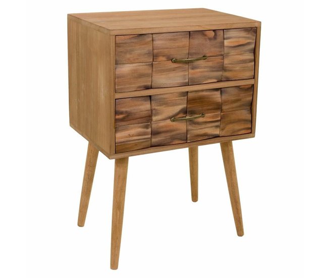 Conforama Mesita de Noche Alexandra House Living Natural 73 x 38 x 50 cm