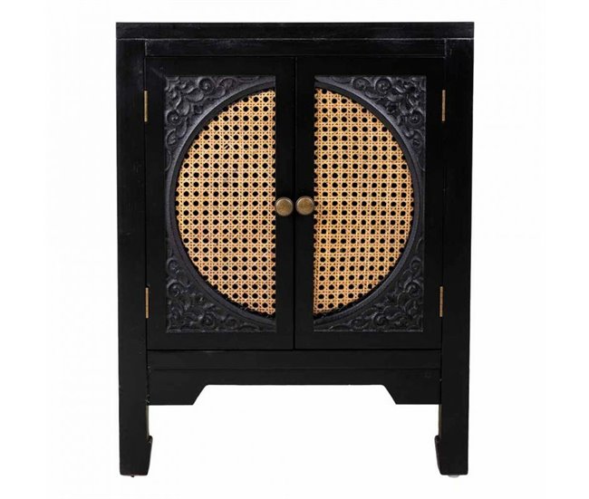 Conforama Mesita De Noche Alexandra House Living Negro 36 X 65 X 50 Cm