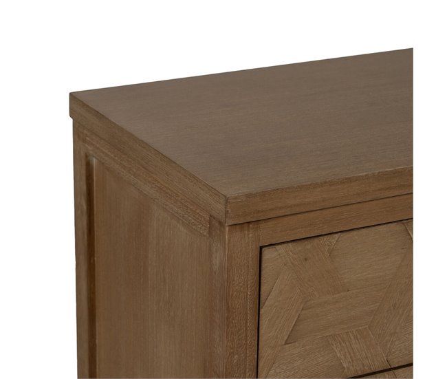 Conforama Mesita De Noche BRAYAN Natural Madera De Paulonia 48 X 35 X 66 Cm