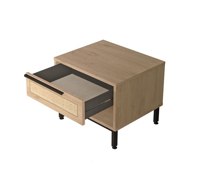 Conforama Mesita De Noche OCEAN NS54 1D 54x45x42 Beigeclaro