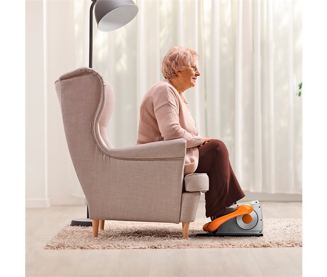 Conforama Mini Eliptica Eléctrica Trainer Legs ELLIPTIC Ejercitador De Piernas Bidireccional 4 Funciones 5 Velocidades Mando Gridinlux