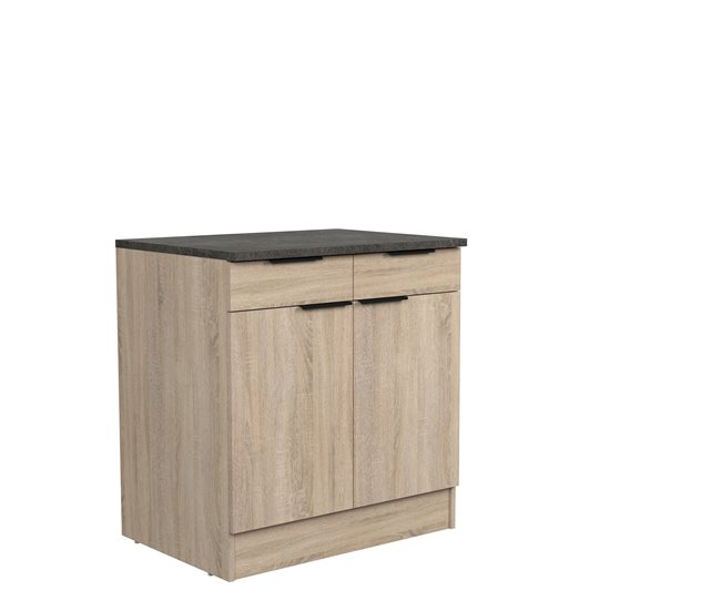 Conforama Módulo Bajo FUMAY De 80cm Con 1 Cajón Y 2 Puertas