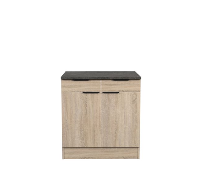 Conforama Módulo bajo FUMAY de 80cm con 1 cajón y 2 puertas