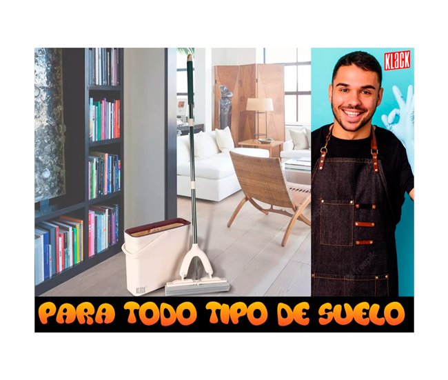 Conforama Mopa Con Cubo Fregona Escoba Multiusos Sistema De Limpieza De Cubos Lavavajillas Barrido Polvo Fregar Todo Tipo Suelos