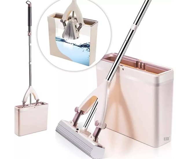 Conforama Mopa con cubo Fregona escoba multiusos sistema de limpieza de cubos lavavajillas barrido polvo fregar todo tipo suelos