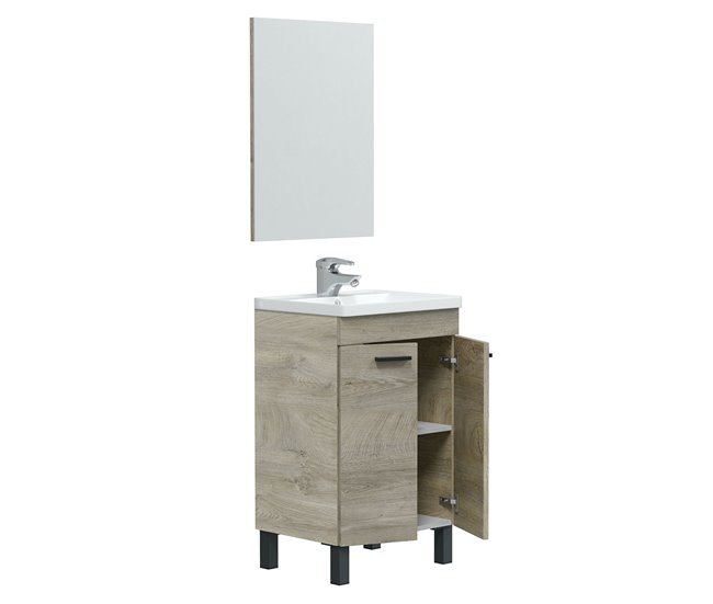 Conforama Mueble Baño Levis 2 Puertas Espejo Sin Lavabo Alaska