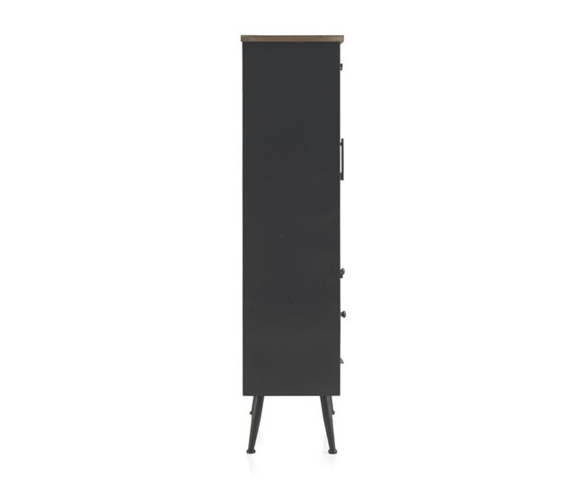 Conforama Mueble Bar Expositor De Metal Con Sobre De Madera