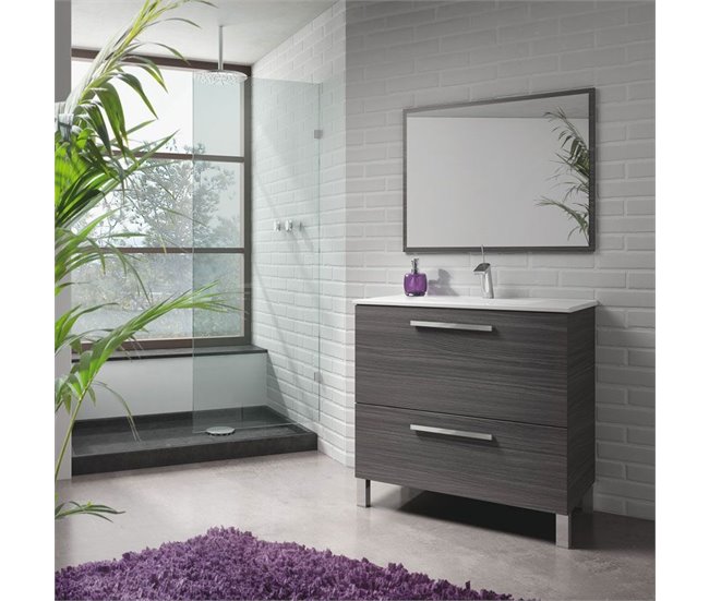 Conforama Mueble De Baño Urban Ceniza 80 X 80 X 46 Cm