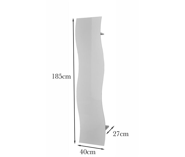 Conforama Mueble De Entrada Dabada Entrada Multifunción Moderna Taquilla Multiusos Para Recibidor 100% Made In Italy 40x27h186 Cm Blanco Brillo