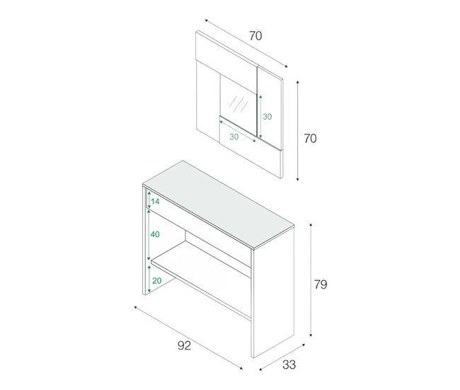 Conforama Mueble De Entrada Ddrag Entrada Con Espejo Mueble Con Cajón Y Estante Para Entrada Armario Moderno Para Recibidor 92x33h149 Cm Roble Y Nogal