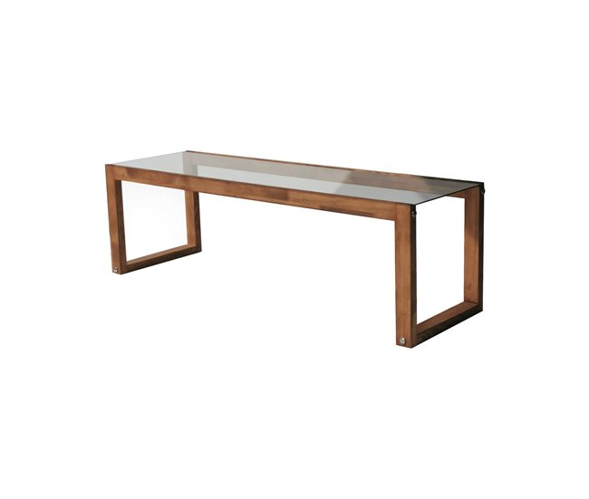 Conforama Mueble de televisión Dfrattes Aparador de salón Mueble bajo para TV Base de pared equipada 130x40h40 cm Roble