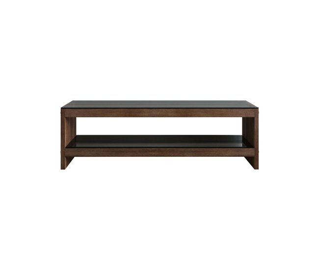 Conforama Mueble de televisión Dpaciocc Aparador de salón Mueble bajo para TV Base de pared equipada 140x40h45 cm Nuez