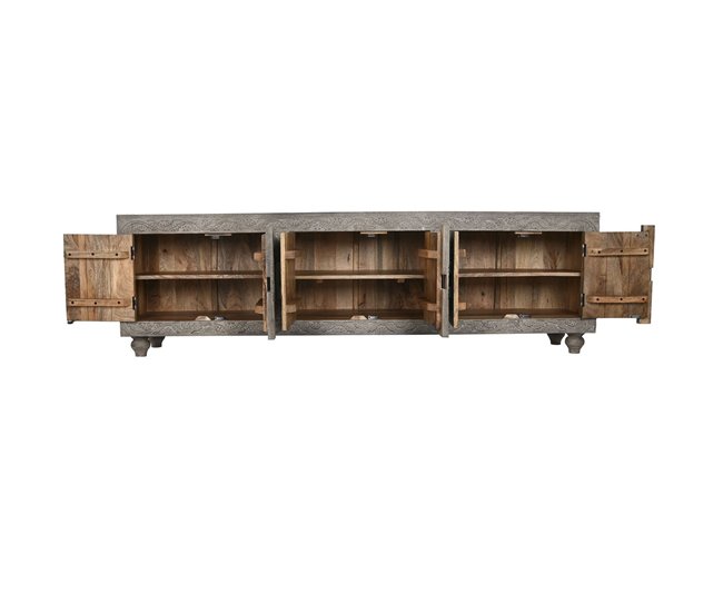 Conforama Mueble De TV Home ESPRIT Marrón Claro 200 X 40 X 61 Cm