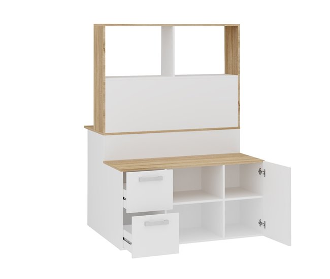 Conforama Mueble Multifuncional De TV Y Escritorio Mainz - L110 5 Cm