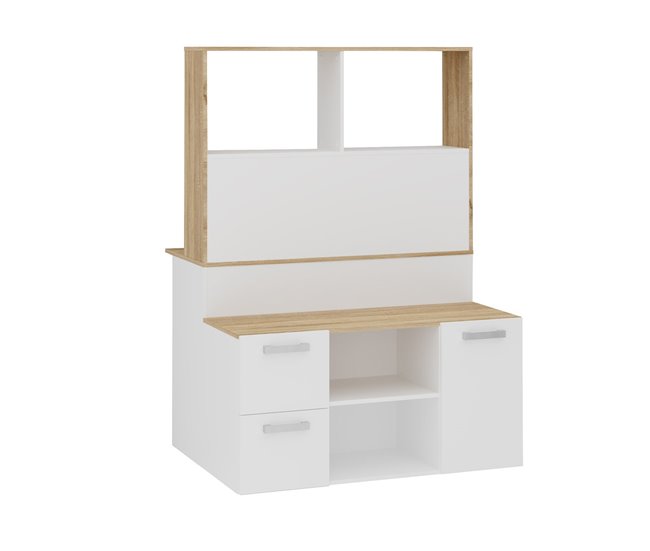 Conforama Mueble multifuncional de TV y escritorio Mainz - L110 5 cm