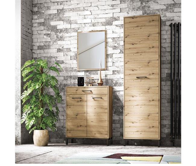 Conforama Mueble Para Zapatos 2 Puertas 1 Cajón Liora Madera